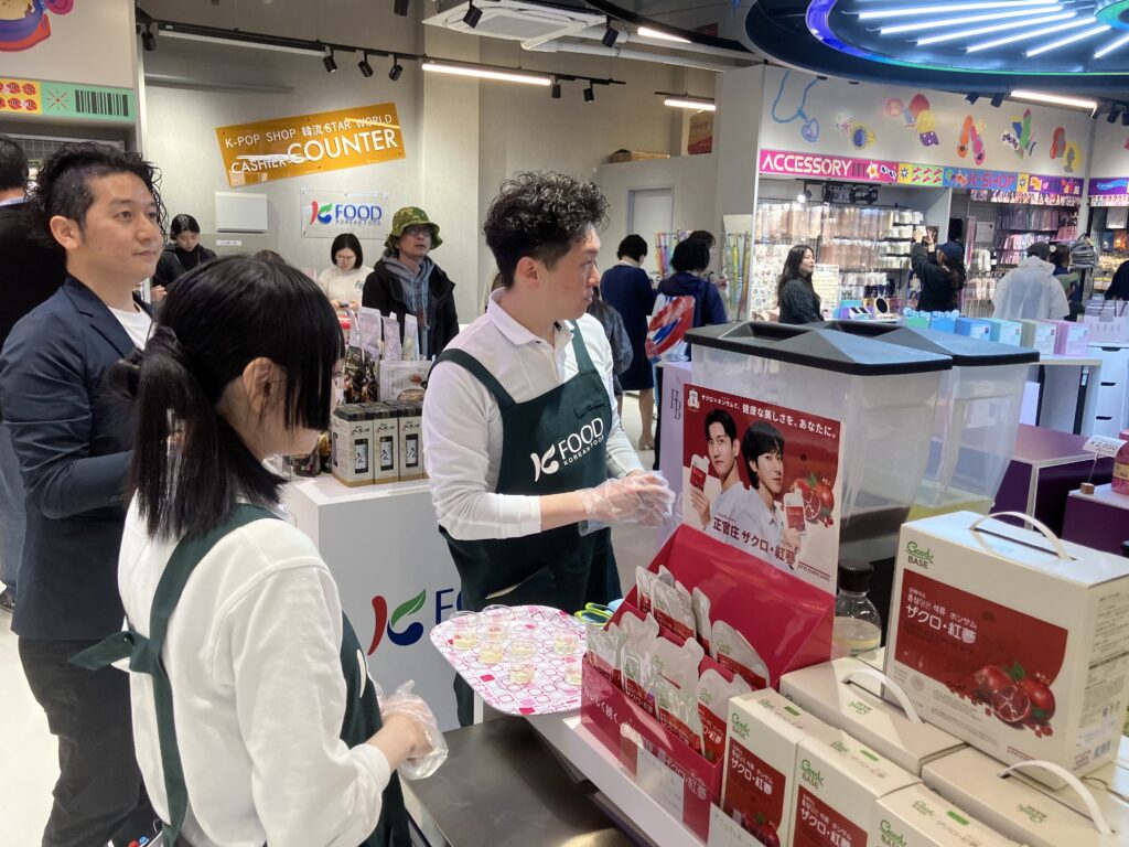 大阪・関西万博の、K-FOOD常設広報ブース